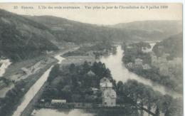 Esneux - L'Ile Des Trois Couronnes - Vue Prise Le Jour De L'Inondation Du 9 Juillet 1909 - E. Coune No 23 - 1910 - Esneux