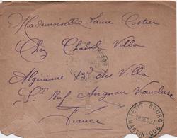 MARTINIQUE  ENVELOPPE TIMBREE DE PETIT BOURG  1927     VOIR LES SCANS    CACHET BLEU - Cartas & Documentos