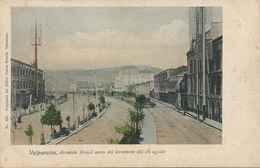 Valparaiso Avenida Brasil Antes Del Terremoto Del 16 De Agiosto Hand Colored . Carlos Brandt - Chili