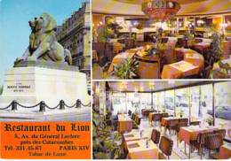 75 - PARIS 14° : Restaurant Du LION - 5 Avenue Du Général Leclerc ( Près Catacombes )  CPSM CPM Grand Format - Cafés, Hotels, Restaurants