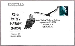 KERN VALLEY VULTURE - BUITRE. Weldon CA 2004 - Mechanical Postmarks (Advertisement)