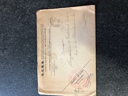 Belgium World War I WWI Letter 1920 Oeuvre Des Combattants - Belgisch Leger