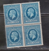 GREAT BRITAIN Scott # 219 - 2 MH & 2 MNH Block Of 4 - KGV - 1934-36 Definitive - Nuovi