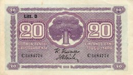 Finland 20 Markaa, P-71 (1939) - AU - Finnland