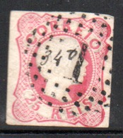 N° 12 Rose ( IV ) - 1855 - 56 - Oblitérés