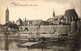 CPA AK Hochst- Schloss, Batterie, Zoll U. Kath.Kirche GERMANY (949722) - Höchst