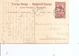 Congo Belge ( EP De 1919 De Kinshasa Vers La Belgique à Voir) - Storia Postale