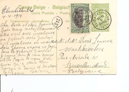 Congo Belge ( CP De 1914 De Elisabethville Vers La Belgique à Voir) - Covers & Documents