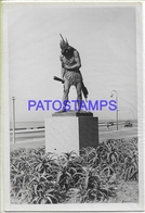 Delcampe - 129457 URUGUAY MONTEVIDEO MONUMENTO EN SU ANTIGUO EMPLAZAMIENTO AL CACIQUE ABAYUBA PHOTO NO POSTAL POSTCARD - Uruguay