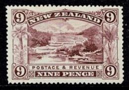 New Zealand 1898 Pink Terrace, Rotomahana 9d Purple No Wmk P15  Mint No Gum  SG 256 - Ongebruikt