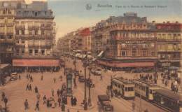 BRUXELLES - Place De La Bourse Et Boulevard Anspach - Avenues, Boulevards