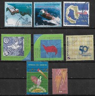 1996-8 Argentina Bases Antarticas-dibujos Infantiles-navidad 8v. - Oblitérés