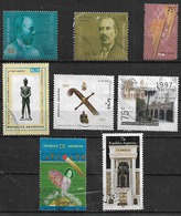 1996-8 Argentina Personajes-museo-monumentos-sable De San Martin-navidad 8v. - Used Stamps