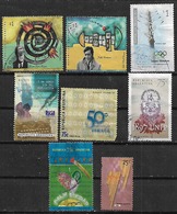 1996-8 Argentina Personajes Escritores-periodista-universidad De La Plata-juegos Olimpicos-navidad 8v. - Used Stamps