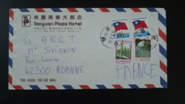 Lettre Par Avion Air Mail Cover Taoyuan Plaza Hotel Taiwan 1971 - Lettres & Documents