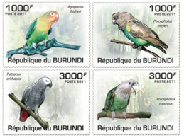 BURUNDI 2011 - Parrots M/S. Official Issues. - Ungebraucht