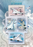 BURUNDI 2012 - Concorde M/S. Official Issues. - Neufs