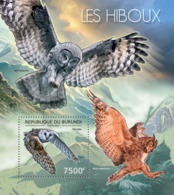 BURUNDI 2012 - Owls S/S. Official Issues. - Unused Stamps