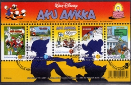 SUOMI FINLAND FINLANDIA 2001 WALT DISNEY BLOCK SHEET BLOCCO FOGLIETTO FDC FIRST DAY SPECIAL CANCEL - Blocks & Sheetlets