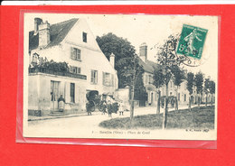 Delcampe - 60 SENLIS Cpa Animée Place De Creil      8 B F Paris - Senlis