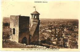 Delcampe - Cremieu La Ville Vue De La Colline Saint Hippolyte - Crémieu