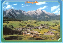 Maria Alm Am Steinernen Meer (Zell Am See-Land Salzburg)-Blick Auf Das Dorf Mit Gotischer Kirche - Maria Alm