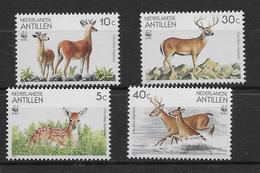 Thème Animaux - Gibier - Cerfs - Biches - Antilopes - Antilles Néerlandaises - Neuf ** Sans Charnière - TB - Selvaggina