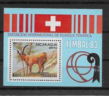Thème Animaux - Gibier - Cerfs - Biches - Antilopes - Nicaragua - Neuf ** Sans Charnière - TB - Game