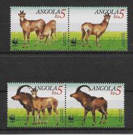Thème Animaux - Gibier - Cerfs - Biches - Antilopes - Angola - Neuf ** Sans Charnière - TB - Selvaggina