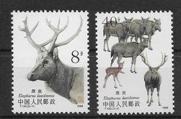 Thème Animaux - Gibier - Cerfs - Biches - Antilopes - Chine - Neuf ** Sans Charnière - TB - Selvaggina