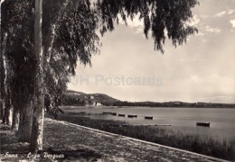 Enna - Lago Pergusa - Lake - 1519 - Italy - Old Postcard - 1958 - Used - Enna