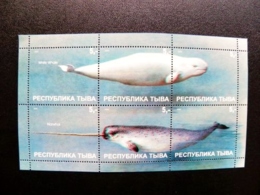 Sheetlet Tuva Touva Animals Marine White Whale Narwhal - Tuva