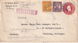 USA 1925    ENTIER POSTAL  /GANZSACHE/POSTAL STATIONERY   LETTRE REC. DE PATERSON AVEC CACHET ARRIVEE FREIBURG - 1921-40