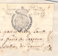 CACHET GENERALITE DE CHAMPAGNE 6 SOLS Timbre Fiscal - Cachets Généralité