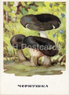 Ugly Milk-cap - Lactarius Turpis - Mushrooms - Illustration - 1971 - Russia USSR - Unused - Funghi