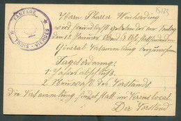 E.P. Carte 5c. Obl. Dc TROISVIERGES 11.1.1909 Vers Ulflingen - Verso : Dc  FANFARE TROIS-VIERGES -  15173 - Enteros Postales