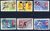 SOVIET UNION 1964 Olympic Games Imperforate Set Used.  Michel 2932-37B - Gebraucht
