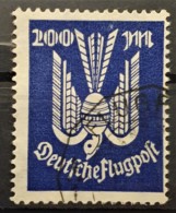 DEUTSCHES REICH 1923 - Canceled / GEPRÜFT! - Mi 267 - Flugpost 200M - Luchtpost & Zeppelin