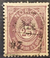 NORWAY 1884 - Canceled - Sc# 46 - 25o - Usati