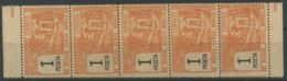 Maroc Postes Locales (1894) N 43 (Sans Gomme Bande De 5) - Locals & Carriers