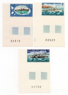 !!! PRIX FIXE : ST PIERRE & MIQUELON, SERIE N°416/418 NON DENTELEE NEUVE ** COIN DE FEUILLE - Unused Stamps