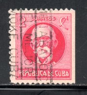 CUBA - YT 185 A OBLITERE FILIGRANE ETOILE NON DENTELE SUR UN COTE - Gebraucht
