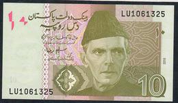 PAKISTAN P45e 10 RUPEES 2010 #LU Signature 16 UNC. - Pakistán