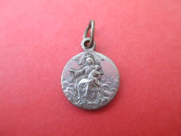 Mini- Médaille Religieuse Ancienne/Coeur De Jesus/ND De Carmel/LASSERRE/Bronze Nickelé/Mi- XXéme CAN600 - Godsdienst & Esoterisme