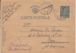 WW2, MILITARY CENSORED, POST OFFICE NR 176, KING MICHAEL PC STATIONERY, ENTIER POSTAL, 1942, ROMANIA - World War 2 Letters