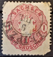 SACHSEN 1863- Canceled - Mi 16 - 1g - Saxe