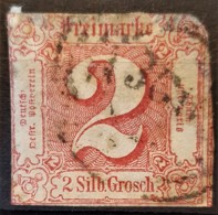 THURN & TAXIS 1862 - Canceled - Mi 16 - 2sg - Damaged! - Used