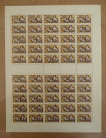 NOUVELLE CALEDONIE 1936/1937 YT 102** - FEUILLE DE 50 TIMBRES - Unused Stamps