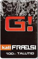 Faroe - Kall, Goym Kortid, G!, 100Kr. GSM Refill, Exp.01.2009, Used - Islas Faroe