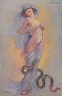 [ILLUSTRATEURS] S. MEUNIER - La Femme Et Le Serpent. 7 - Other & Unclassified